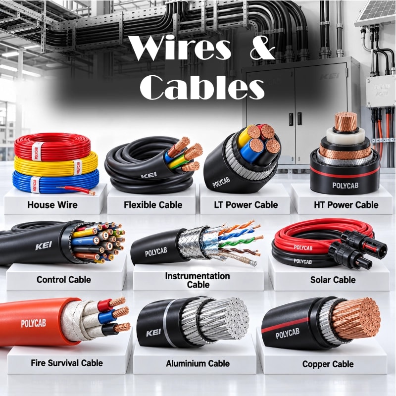 Wires, Cables & Accessories